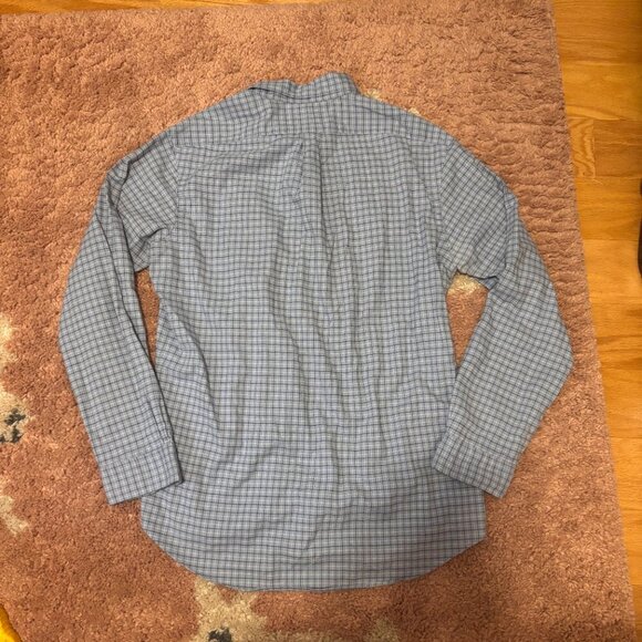 Ralph Lauren Blue Label Blue/White Check Cotton Button Front Shirt Mens Sz Large - Picture 8 of 8